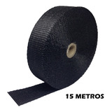 Fita Manta Térmica Preta Termotape P/ Isolar Escapamento 15m