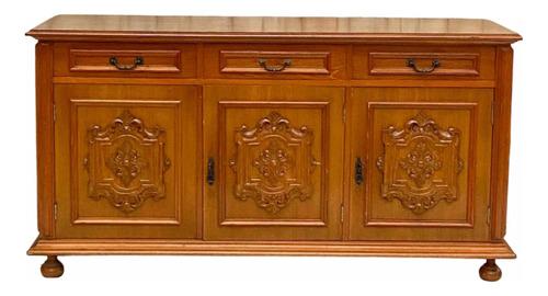 Buffet Etager Colonial Antigo Vintage Em Madeira Cerejeira