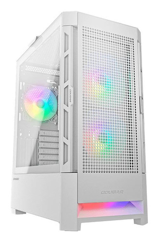  Gabinete Gamer, Modelo Air Face Rgb White 385zd10.0005