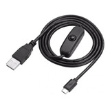 Cable Alimentacion Raspberry Llave On/off Micro Usb - Usb