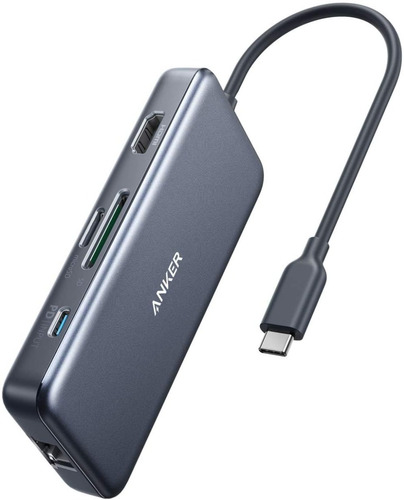 Hub Usb C Anker 7 En 1 Hdmi 4k 85watts 3.0 Macbook Ethernet