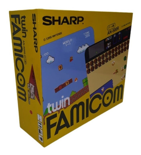 Caixa Vazia Twin Famicom Sharp De Madeira Mdf