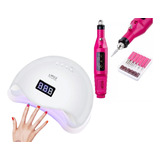 Pulidor De Uñas Torno Para Manicure + Lampara Uv Manicure48w