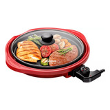 Grill Multifuncional Life Red 30cm - 127v