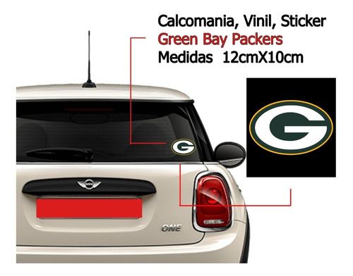 Vinil Sticker Calcomanía Auto Greenbay Packers