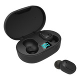 Auriculares Bluetooth Para Juegos Deportivos Color E6s Con Pantalla Digital, Versión Negra Y Negra Clara