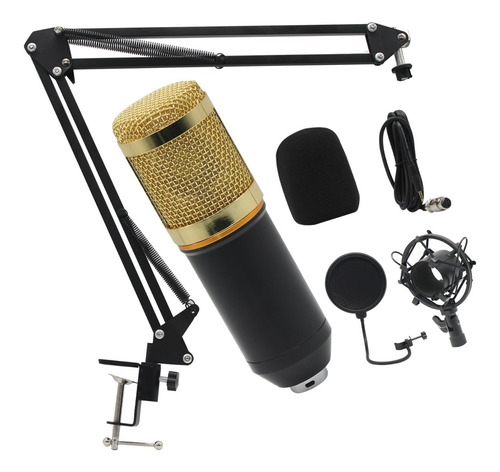 Microfone Condensador Aranha Com Braço Articulado Bm800