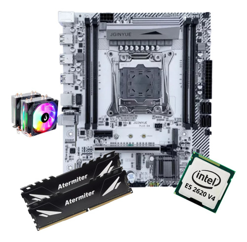 Kit Gamer Placa Mãe X99 White Intel Xeon E5 2620 V4 64gb Coo