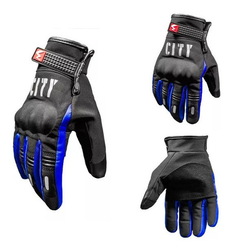 Guante City Neoprene Impermeable C/proteccion Azul M Coyote