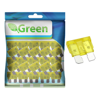 100 X Fusível Automotivo Lâmina Pequeno Kit C/100 Peças 20a