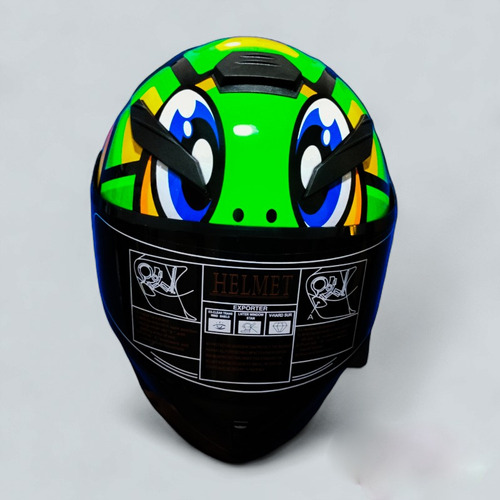 Casco Para Moto Vr46 Valentino Rossi Tortuga Certificacindot