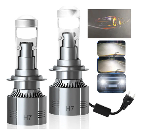 Par Lupas Proyector 9005 Hb3 Hb4 9005 H7 H11 Led Focos | Meses sin interés