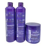 Kit Shamp+cond+masc Matizador Cabelo Loiro/branco Maycrene