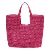 Para Bolso De Playa Con Tejido De Paja For Mujer, Estilo