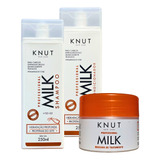 Kit Knut Milk Tratamento Banho De Leite Cabelo Enfraquecido