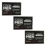 Pack 3 Jabón Corporal Grisi Men Carbón Activado 125g