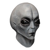 Máscara Alien Gris Extraterrestre De Látex Halloween Terror