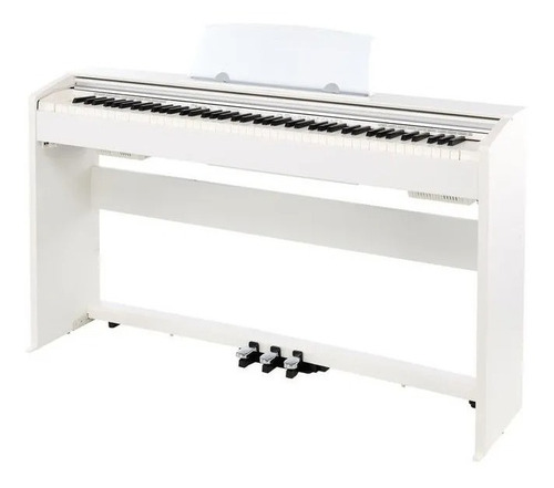 Piano Electrico Casio Privia Px770 Mueble Madera 3 Pedales Color Blanco