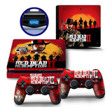 Skin Adesivo Playstation 4 Ps4 Slim Red Dead Redemption 2