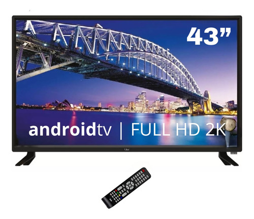 Smart Tv 43 Android 12 Bak Wifi 2 Hdmi 2 Usb Full Hd 60hz 2k