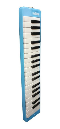 Melodica Mini Piano Usada 37 Teclas Azul Con Estuche Maxima 
