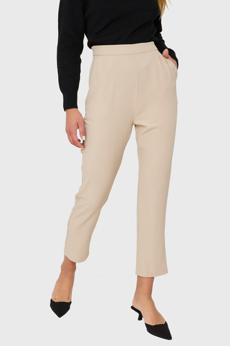 Pantalón Tiro Alto Khaki Nicopoly