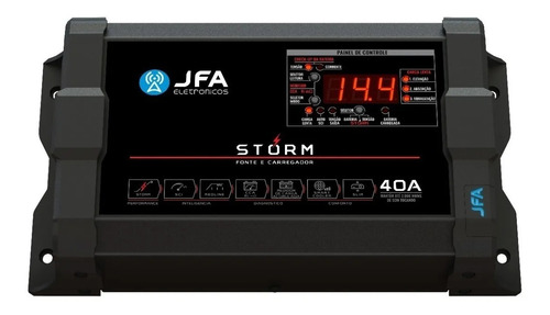 Fonte Automotiva 40 Amperes Jfa Storm Red Line Cca Sci Smart