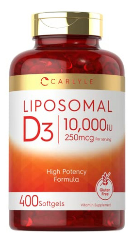 Suplemento De Vitamina D3 Liposomal De Carlyle, 10.000 Ui, 4