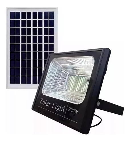 Refletor Holofote A Prova D'agua De 200w Placa Energia Solar