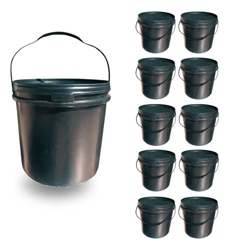 Balde 16l Para Jardim Vertical 10 Pças