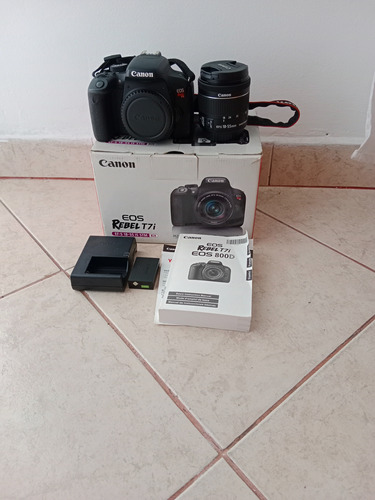 Canon Eos Rebel Kit T7i + Lente 18-55mm Dslr Color  Negro