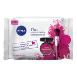 Kit 3 Lenço Demaquilante Nivea Rosa 3 Em 1