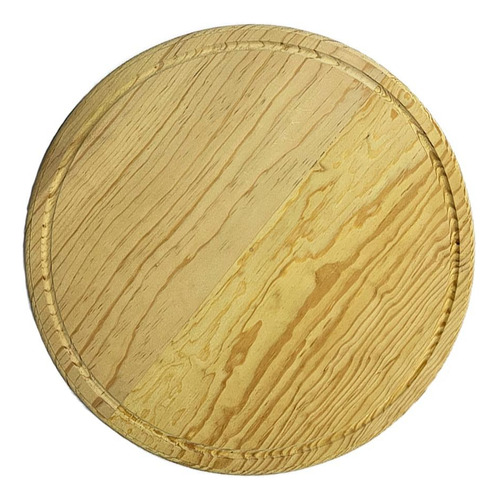 Tabla Circular Madera De Pino Personalizable Grabado Láser