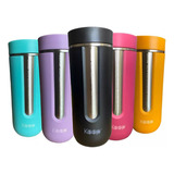 Vaso Térmico Mug De Botón Acero Inoxidable 540ml Keep Color Negro