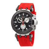 Reloj Tissot T Race Moto Gp T1154172705100 Rojo Con Bisel, Color Negro, Color De Fondo Negro