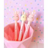 Boligrafo Lapicera Conejito Bunny Borrable Kawaii Cute X Un