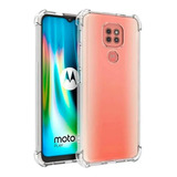 Funda Transparente Reforzada Para Motorola Moto G9 Play