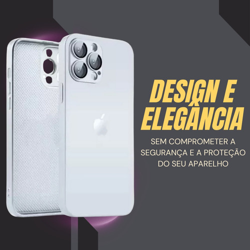 Capinha Capa De Vidro Premium Para iPhone 11 Ao 15 Pro Max