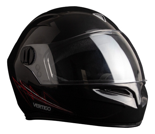 Casco Integral Moto Vértigo V32 Line Negro