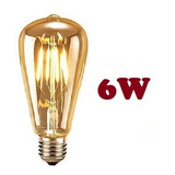 Ampolleta Led Vintage Filamento 6w E27 Luz Calida