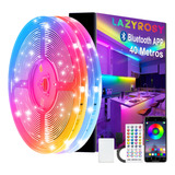 Tira De Luces Led Rgb Bluetooth 40m Luces Led Para Cuarto