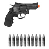 Revolver 4.5 Pressao Co2 Gamo Pr725 Full Metal + 10 Co2