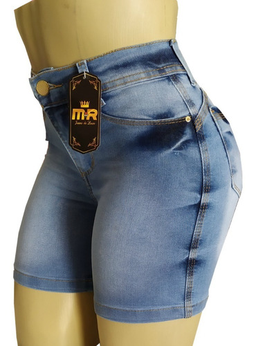 Kit 5 Short Jeans Feminino Cintura Alta 