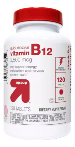 Vitamina B12 2500 Mcg Sublingual (120 Tab)  Cereza Americano