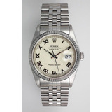 Caratula Para Reloj  Rolex Datejust  Crema  Acero