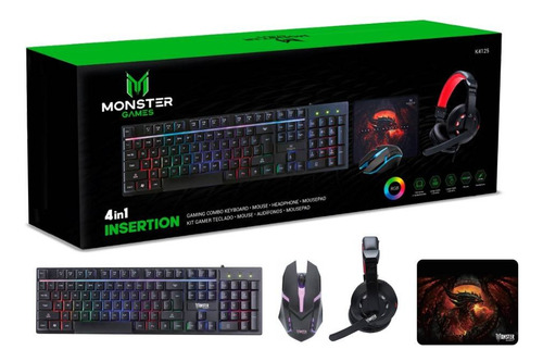 Kit 4 En 1 Monster Games Insertion K4125