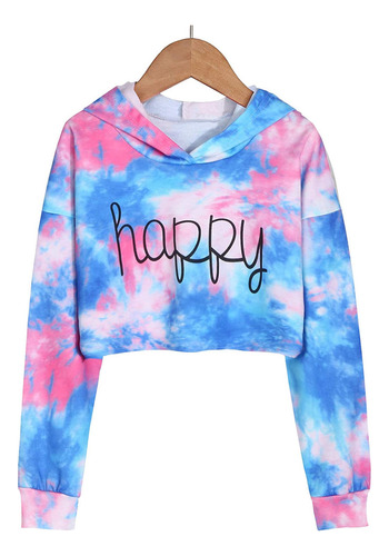 D Niños Niñas De Manga Larga Jersey Sudaderas Crop Tops T