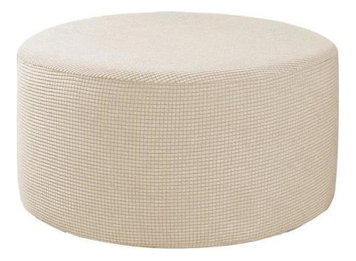 2xround Ottoman Slipcover Footshool Footress Foot Funda Sala