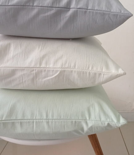 Pack Combo De 2 Almohadones De Tusor 40x40 Cm