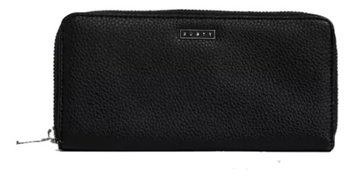 Billetera Rusty Essence Zip Around Wallet Negro